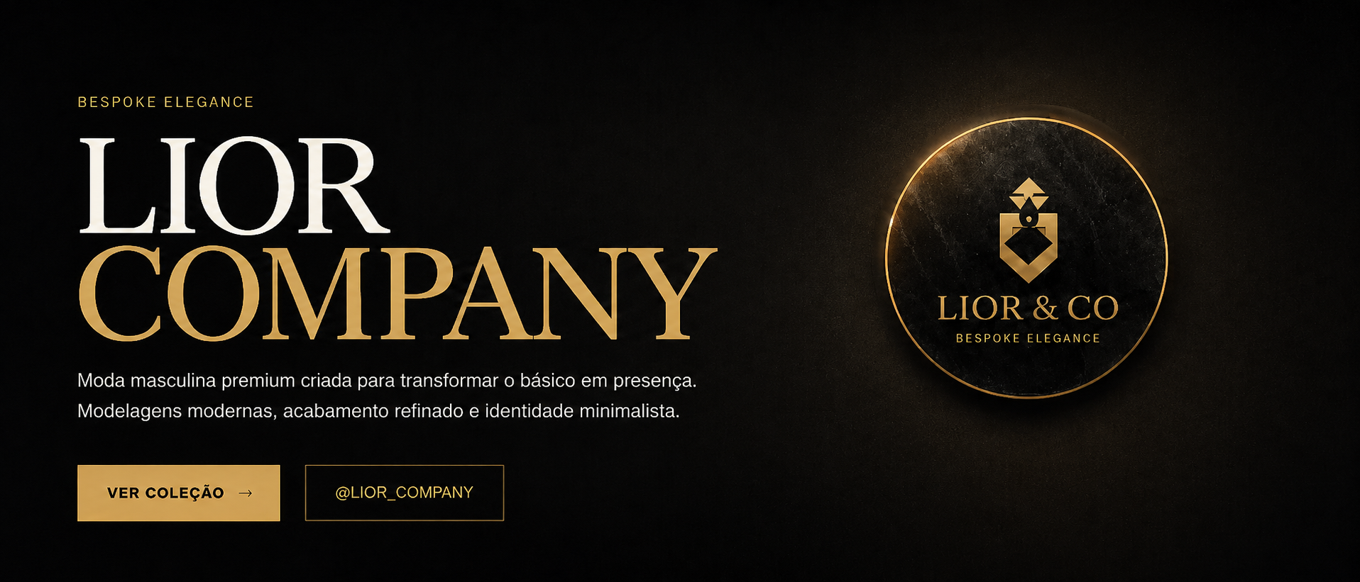 LIOR Company — moda masculina premium